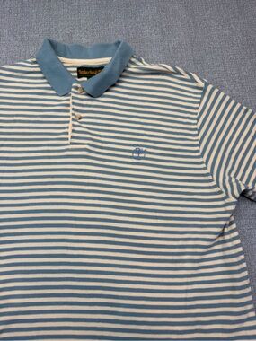 Vintage Y2K Timberland Striped Polo‎ Shirt